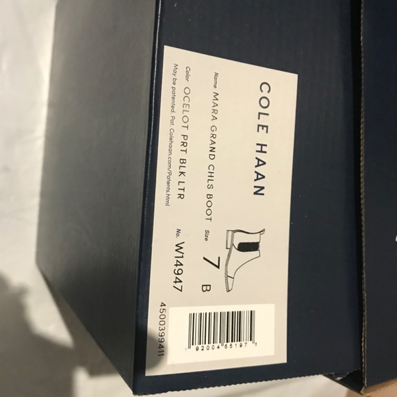 Cole Haan Mara Grand Brown Tan Leopard Print Calf Hair Chelsea Booties 7 - Picture 8 of 11